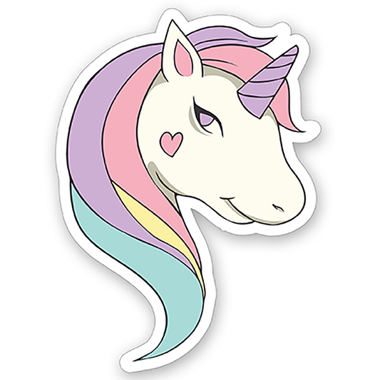 Cute unicorn (8) - Laptop Sticker