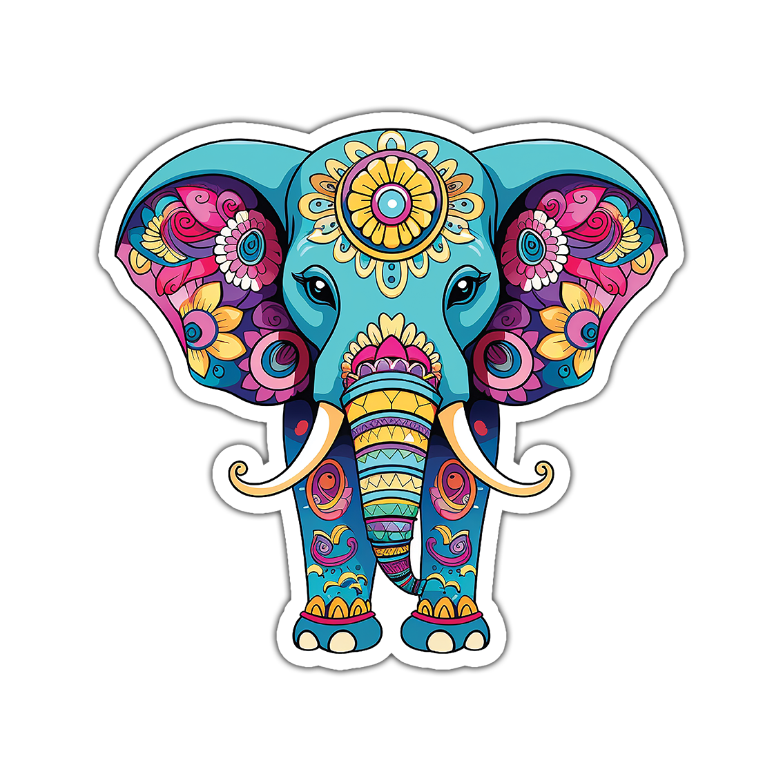 Mandela Elephant - Laptop Sticker