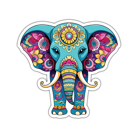 Mandela Elephant - Laptop Sticker