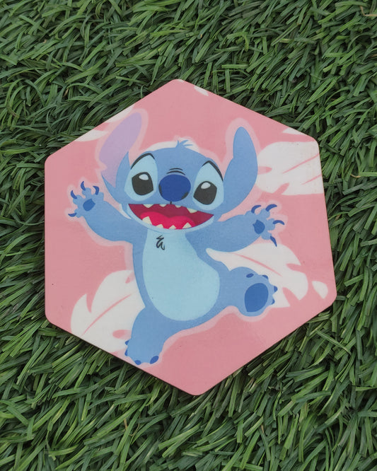 Wooden Coaster | Stitch